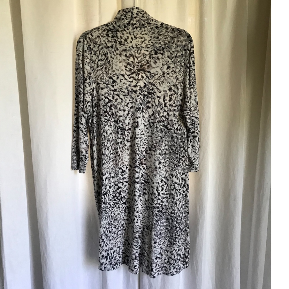 Polo Neck Stretch T-Shirt Dress with 12" Placket - Picture 5 of 5